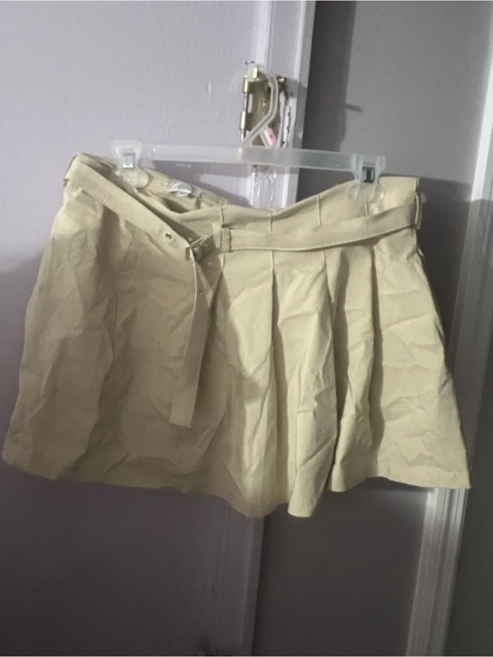 Cream Preppy Mini Skirt Women’s Classic Old Money Tennis Club Style